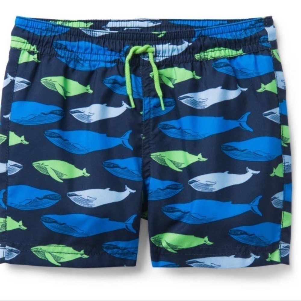 Janie And Jack Navy
Whale Print Swim Trunk
